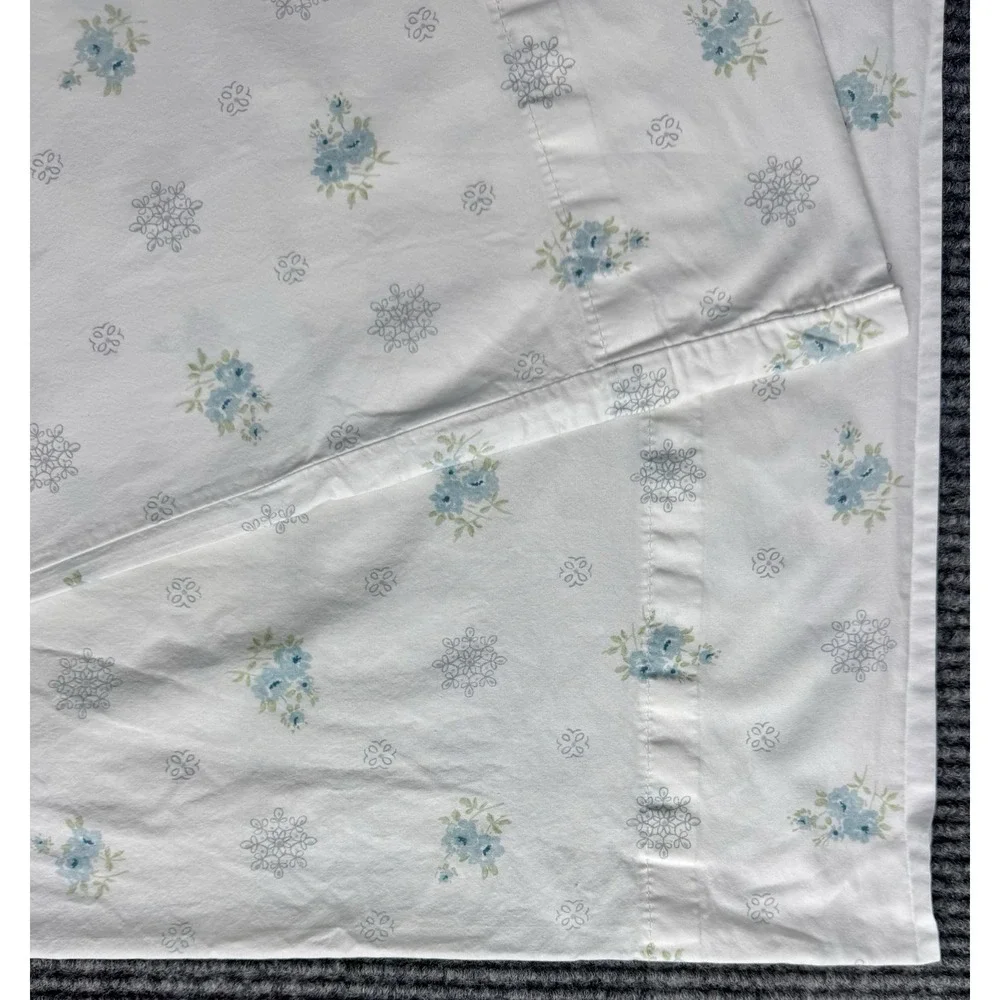 Simply Shabby Chic Pillowcase Ashwell Blue Floral Medallion Cotton Cottagecore